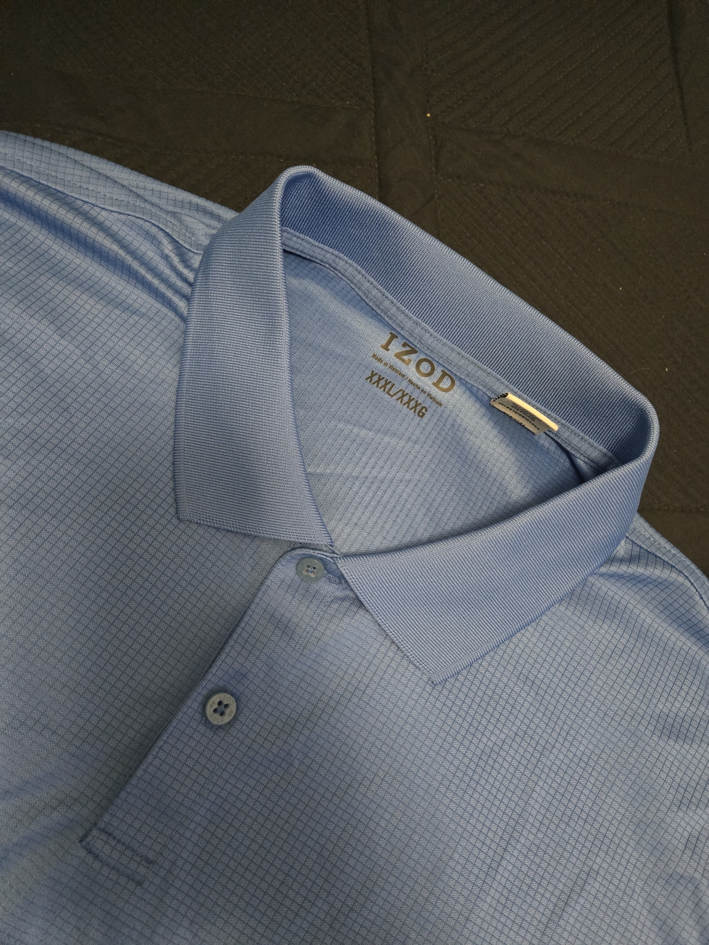 Izod Men's Sky Blue Textured Polo